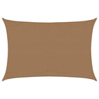 Vidaxl zonnezeil 160 g m² 3,5x4,5 m hdpe taupe