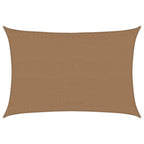 Vidaxl zonnezeil 160 g m² 3,5x5 m hdpe taupe
