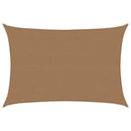 VidaXL Zonnezeil 160 g m² 4x5 m HDPE taupe