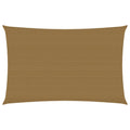 VidaXL Zonnezeil 160 g m² 4x6 m HDPE taupe