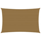 VidaXL Zonnezeil 160 g m² 4x6 m HDPE taupe