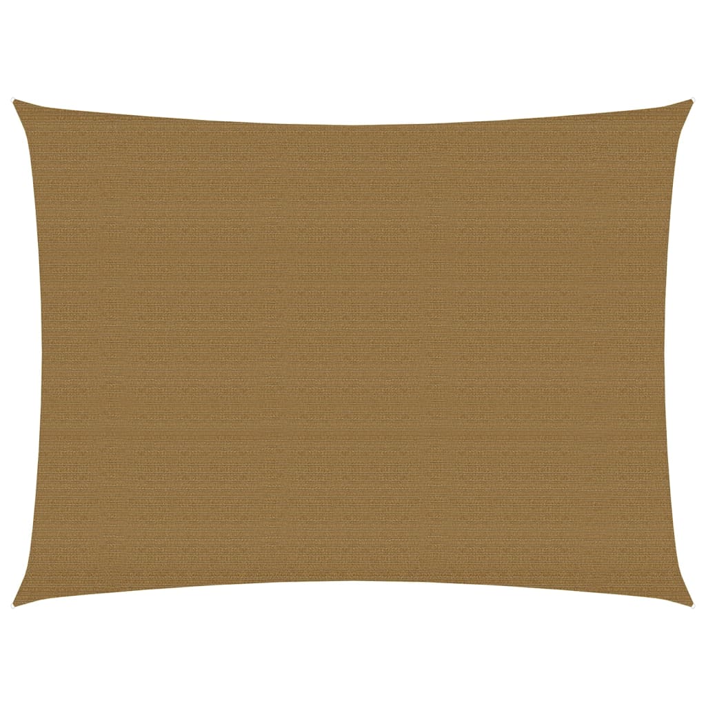 VidaXL Zonnezeil 160 g m² 5x6 m HDPE taupe