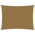 VidaXL Zonnezeil 160 g m² 5x6 m HDPE taupe