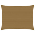 VidaXL Zonnezeil 160 g m² 5x6 m HDPE taupe