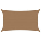 VidaXL Zonnezeil 160 g m² 5x8 m HDPE taupe