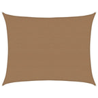 Vidaxl zonnezeil 160 g m² 6x7 m hdpe taupe