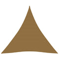 Vidaxl zonnezeil 160 g m² 3,6x3,6x3,6 m hdpe taupe