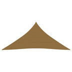 Vidaxl zonnezeil 160 g m² 3,6x3,6x3,6 m hdpe taupe