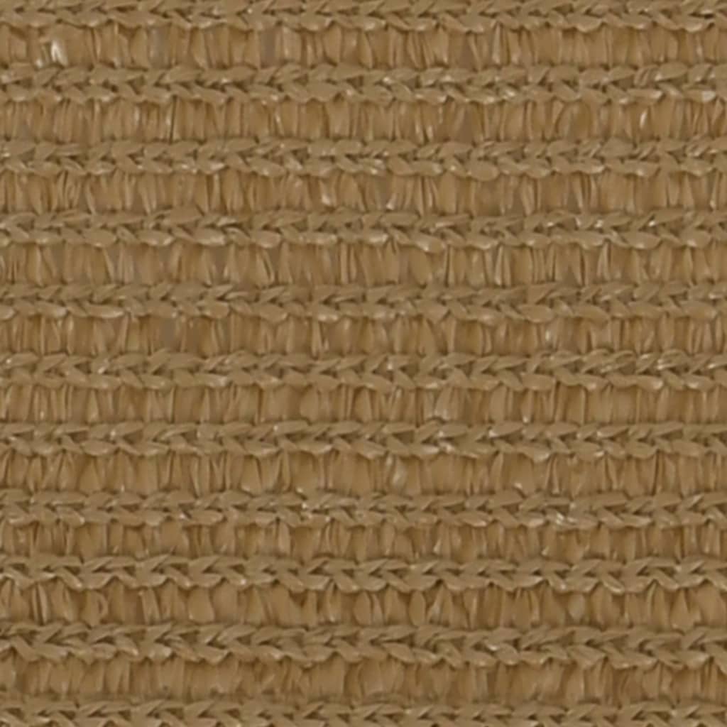 Vidaxl zonnezeil 160 g m² 3,6x3,6x3,6 m hdpe taupe