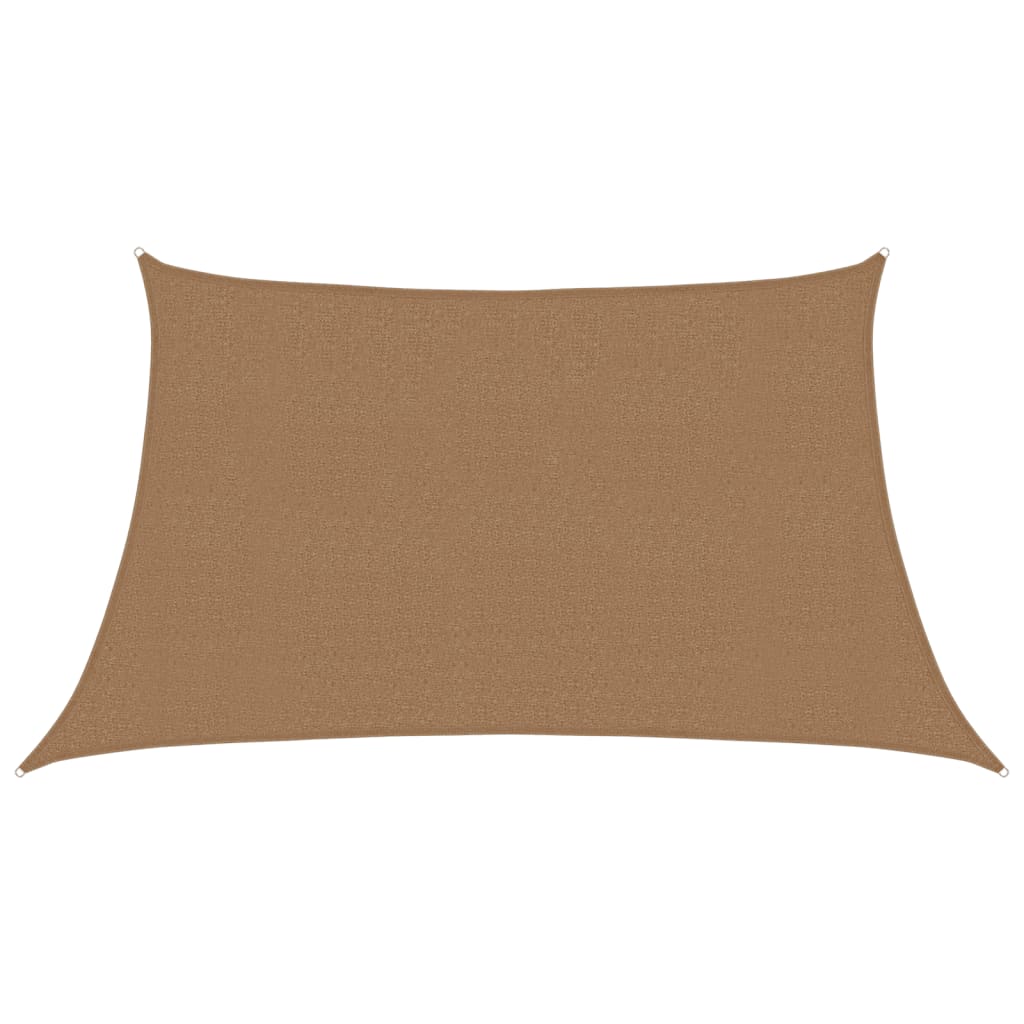 Vidaxl zonnezeil 160 g m² 3 4x2 m hdpe taupe