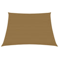 VidaXL Zonnezeil 160 g m² 4 5x3 m HDPE taupe