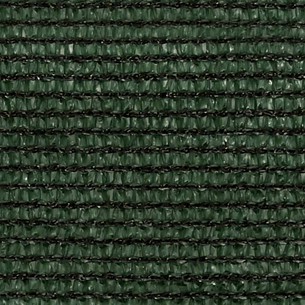 Vidaxl zonnezeil 160 g m² 3x3 m hdpe donkergroen