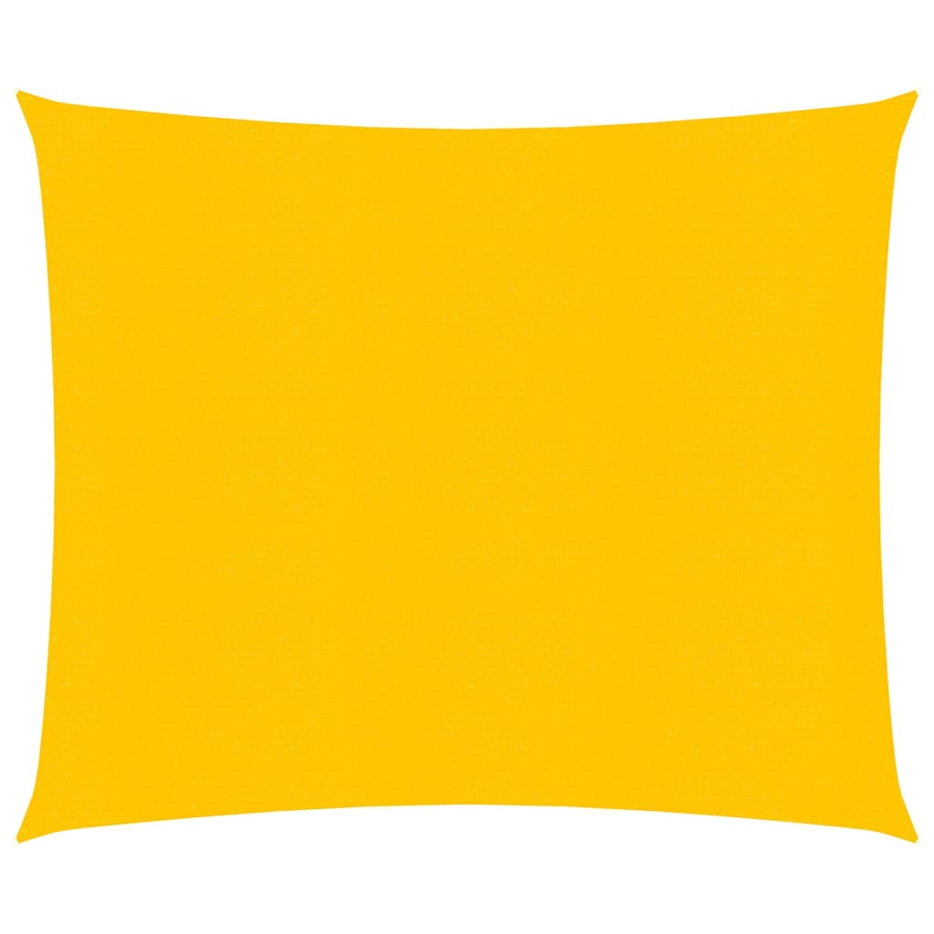 VidaXL Zonnezeil 160 g m² 2x2 m HDPE geel