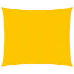 Vidaxl zonnezeil 160 g m² vierkant 4x4 m hdpe geel