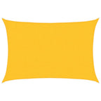 Vidaxl zonnezeil 160 g m² 2,5x3,5 m hdpe geel
