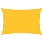 Vidaxl zonnezeil 160 g m² rechthoekig 3,5x4,5 m hdpe geel
