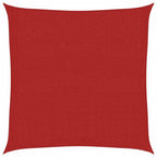 Vidaxl zonnezeil 160 g m² 3x3 m hdpe rood