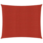 Vidaxl zonnezeil 160 g m² 4x4 m hdpe rood