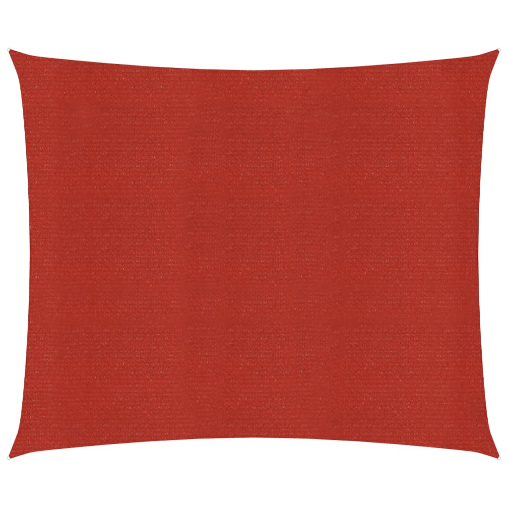 Vidaxl zonnezeil 160 g m² 4,5x4,5 m hdpe rood