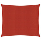 Vidaxl zonnezeil 160 g m² 4,5x4,5 m hdpe rood