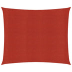 Vidaxl zonnezeil 160 g m² 5x5 m hdpe rood