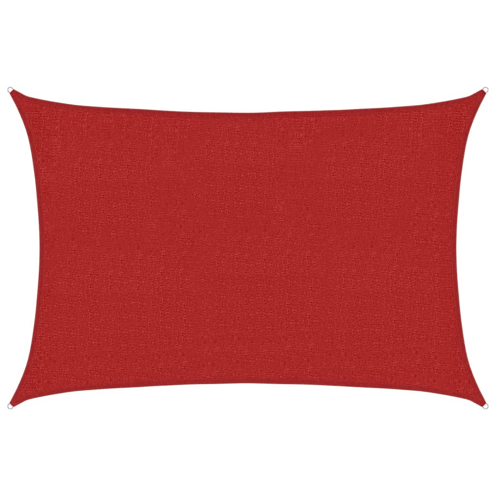 Vidaxl zonnezeil 160 g m² 2x2,5 m hdpe rood