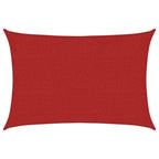 Vidaxl zonnezeil 160 g m² 2x2,5 m hdpe rood