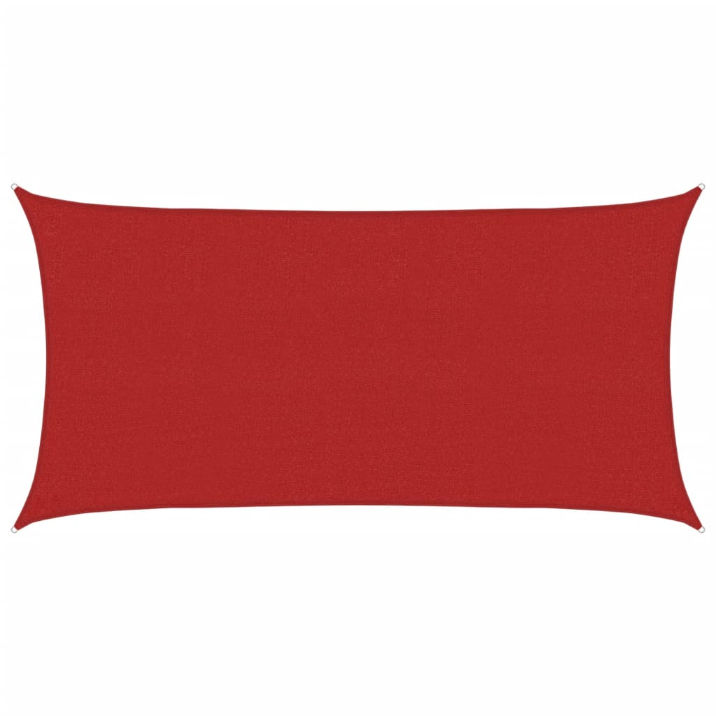 Vidaxl zonnezeil 160 g m² 2x3,5 m hdpe rood