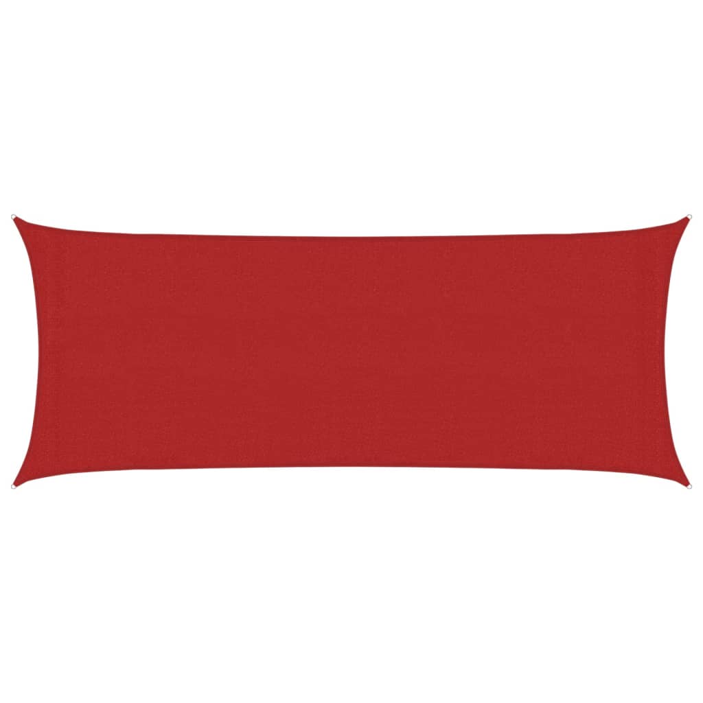 Vidaxl zonnezeil 160 g m² 2x4,5 m hdpe rood