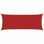 Vidaxl zonnezeil 160 g m² 2x5 m hdpe rood