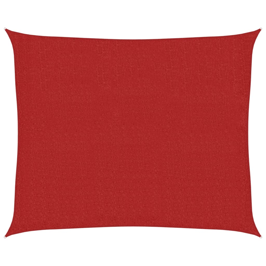 Vidaxl zonnezeil 160 g m² 2,5x3 m hdpe rood