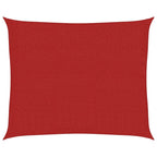 Vidaxl zonnezeil 160 g m² 2,5x3 m hdpe rood