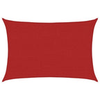 Vidaxl zonnezeil 160 g m² 2,5x3,5 m hdpe rood