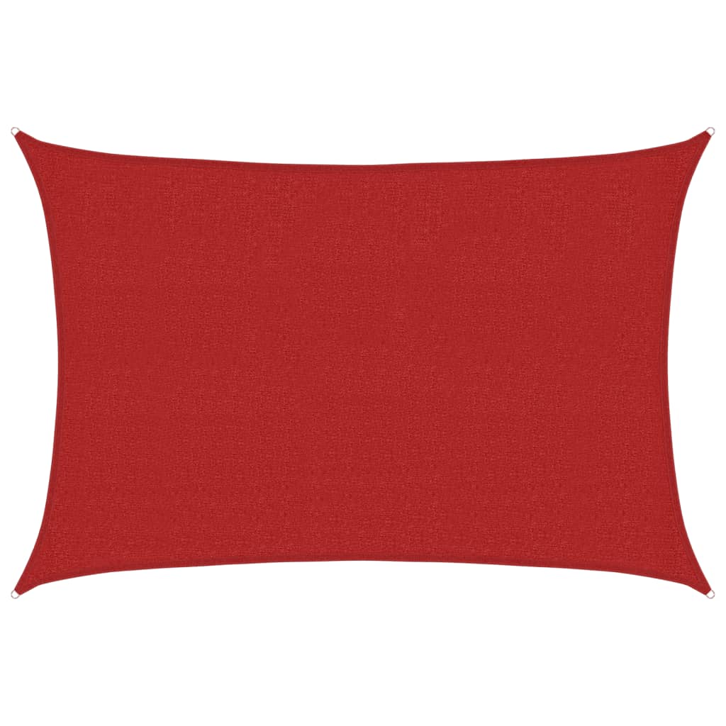 Vidaxl zonnezeil 160 g m² 2,5x4 m hdpe rood
