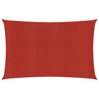 Vidaxl zonnezeil 160 g m² 2,5x4,5 m hdpe rood