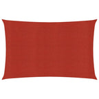 Vidaxl zonnezeil 160 g m² 2,5x5 m hdpe rood