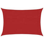 Vidaxl zonnezeil 160 g m² 3x4,5 m hdpe rood