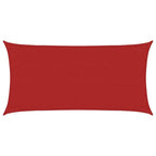 Vidaxl zonnezeil 160 g m² 3x6 m hdpe rood