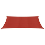 Vidaxl zonnezeil 160 g m² 3,5x4,5 m hdpe rood