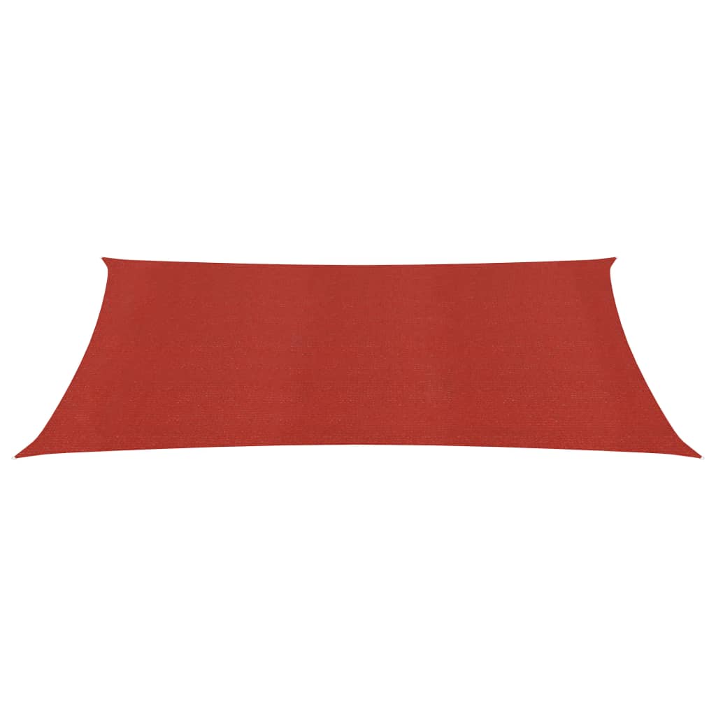 Vidaxl zonnezeil 160 g m² 3,5x4,5 m hdpe rood