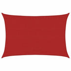 Vidaxl zonnezeil 160 g m² 3,5x5 m hdpe rood