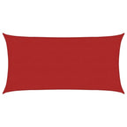 Vidaxl zonnezeil 160 g m² 4x7 m hdpe rood