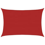 VidaXL Zonnezeil 160 g m² 5x6 m HDPE rood
