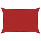 Vidaxl zonnezeil 160 g m² 5x7 m hdpe rood