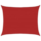 Vidaxl zonnezeil 160 g m² 6x8 m hdpe rood