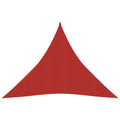 VidaXL Zonnezeil 160 g m² 4,5x4,5x4,5 m HDPE rood