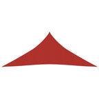 VidaXL Zonnezeil 160 g m² 5x6x6 m HDPE rood