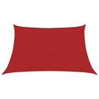 Vidaxl zonnezeil 160 g m² 3 4x2 m hdpe rood