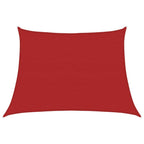Vidaxl zonnezeil 160 g m² 4 5x3 m hdpe rood