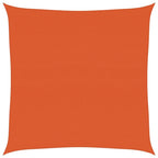 Vidaxl zonnezeil 160 g m² vierkant 4x4 m hdpe oranje